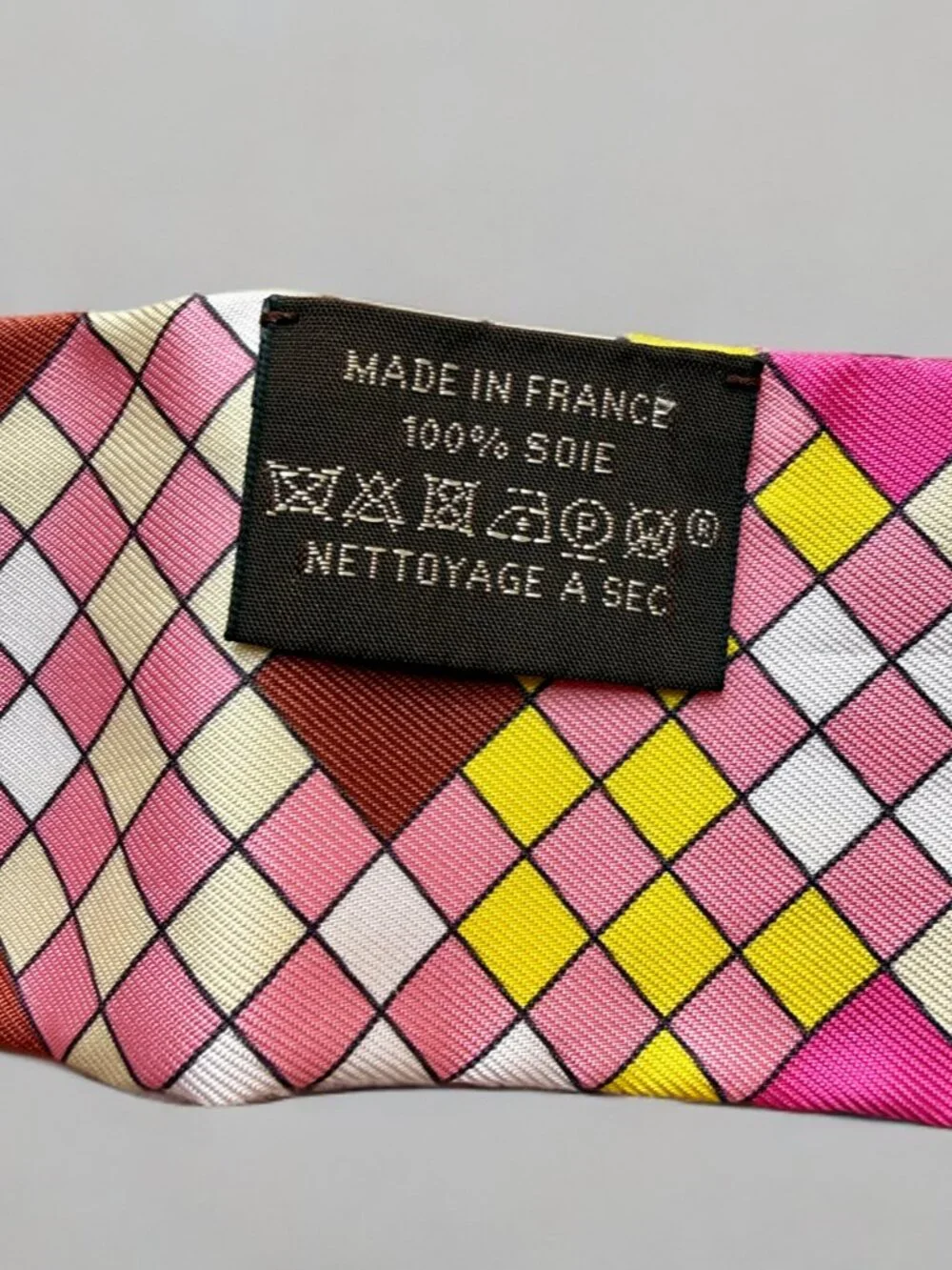 Hermes Multicolor Colliers de Chiens Remix Silk Twilly Scarf